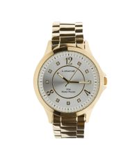 Kit-de-Relogio---Par-de-Brincos-e-Pulseira-com-Strass-Lince-Feminino-Analogico-LRG4156L---Dourado-7886941-Dourado_1