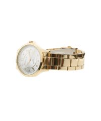 Kit-de-Relogio---Par-de-Brincos-e-Pulseira-com-Strass-Lince-Feminino-Analogico-LRG4156L---Dourado-7886941-Dourado_2