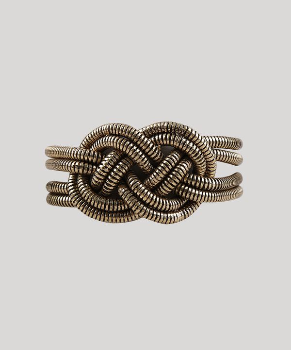 Pulseira Feminina com Nó Dourada Único