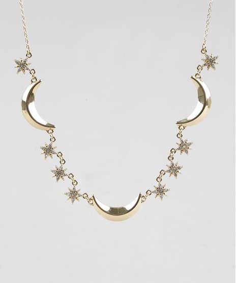 Gargantilha-Choker-Feminina-com-Pingente-de-Lua-e-Estrela-Dourada-9207190-Dourado_1