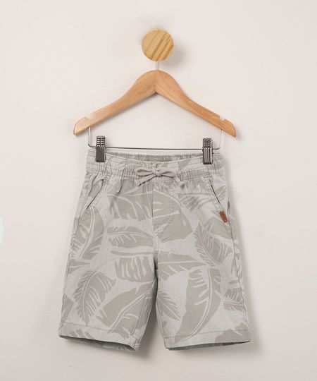 bermuda-infantil-de-sarja-estampada-folhagens-com-cordao-cinza-claro-1010130-Cinza_Claro_1