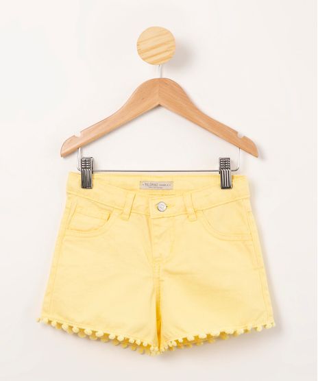 short-infantil-de-sarja-com-pompom-amarelo-claro-1010223-Amarelo_Claro_1