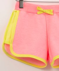 conjunto-infantil-de-blusa-cropped--girls-club--manga-curta---short-running-rosa-neon-1009644-Rosa_Neon_4