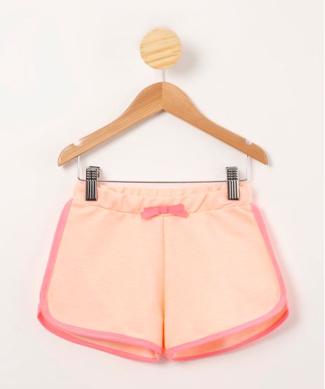 short-infantil-running-basico-de-moletom-com-laco-coral-1008765-Coral_1