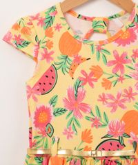 vestido-infantil-manga-curta-estampa-floral-com-cinto-amarelo-1008809-Amarelo_4
