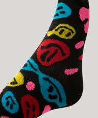 meia-feminina-cano-alto-estampada-sorrisos-coloridos-preta-1010739-Preto_3