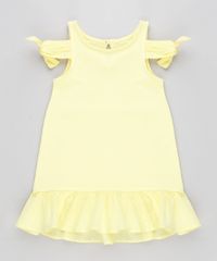 Vestido-Infantil-Open-Shoulder-com-No-e-Babado-Amarelo-9213134-Amarelo_1