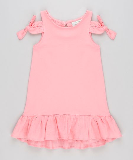 Vestido-Infantil-Open-Shoulder-com-No-e-Babado-Rosa-9213132-Rosa_1