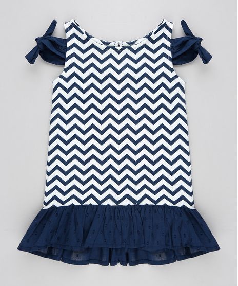 Vestido-Infantil-Open-Shoulder-Estampado-Chevron-com-No-e-Babado-Azul-Marinho-9213133-Azul_Marinho_1
