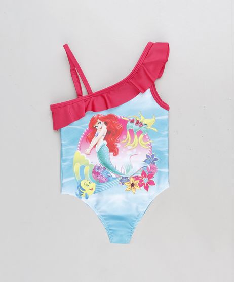 Maio-Infantil-Um-Ombro-So-Pequena-Sereia-Ariel-com-Babado-com-Protecao-UV50--Azul-9231974-Azul_1