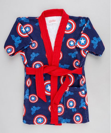Roupao-Infantil-Atoalhado-Estampado-Capitao-America-Azul-Marinho-9328660-Azul_Marinho_1
