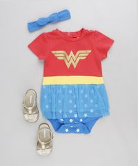Body-Infantil-Mulher-Maravilha-Manga-Curta-com-Faixa-de-Cabelo-Vermelho-9120550-Vermelho_3