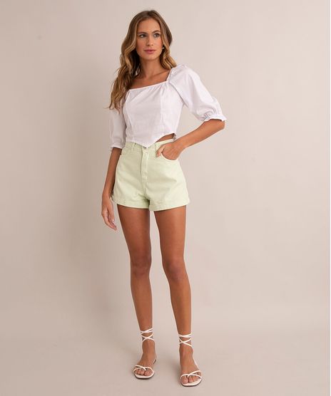 short-mom-de-sarja-barra-dobrada-cintura-super-alta-verde-claro-1007558-Verde_Claro_1