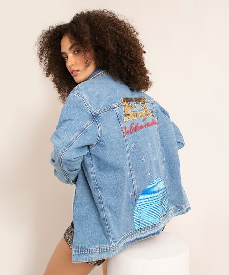 jaqueta-jeans-com-bordado-e-paetes-dupla-face-joulik-azul-medio-1010111-Azul_Medio_1 jaqueta-jeans-com-bordado-e-paetes-dupla-face-joulik-azul-medio-1010111-Azul_Medio_1