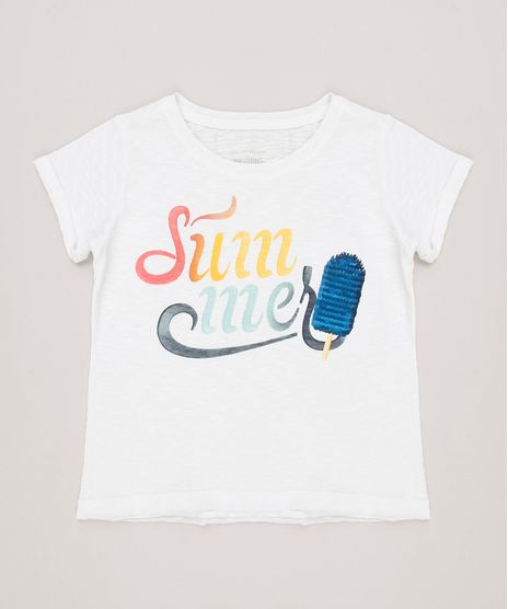 Blusa-Infantil--Summer--com-Paete-Dupla-Face-Manga-Curta-Decote-Redondo-Off-White-9233134-Off_White_1