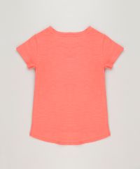 Blusa-Infantil-Unicornio-com-Paete-Dupla-Face-Manga-Curta-Decote-Redondo-em-Algodao---Sustentavel-Coral-9131094-Coral_3