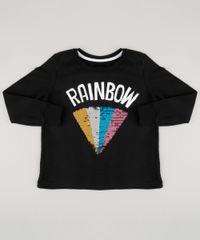 Blusao-Infantil-com-Paete-Dupla-Face-Decote-Redondo-em-Moletom-de-Algodao---Sustentavel-Preto-9180366-Preto_1