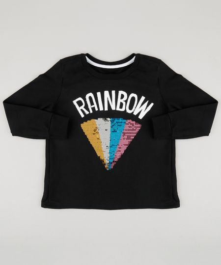 Blusao-Infantil-com-Paete-Dupla-Face-Decote-Redondo-em-Moletom-de-Algodao---Sustentavel-Preto-9180366-Preto_1