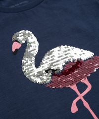 Blusa-Infantil-Flamingo-com-Paete-Dupla-Face-Manga-Curta-Decote-Redondo-Azul-Marinho-9262594-Azul_Marinho_2