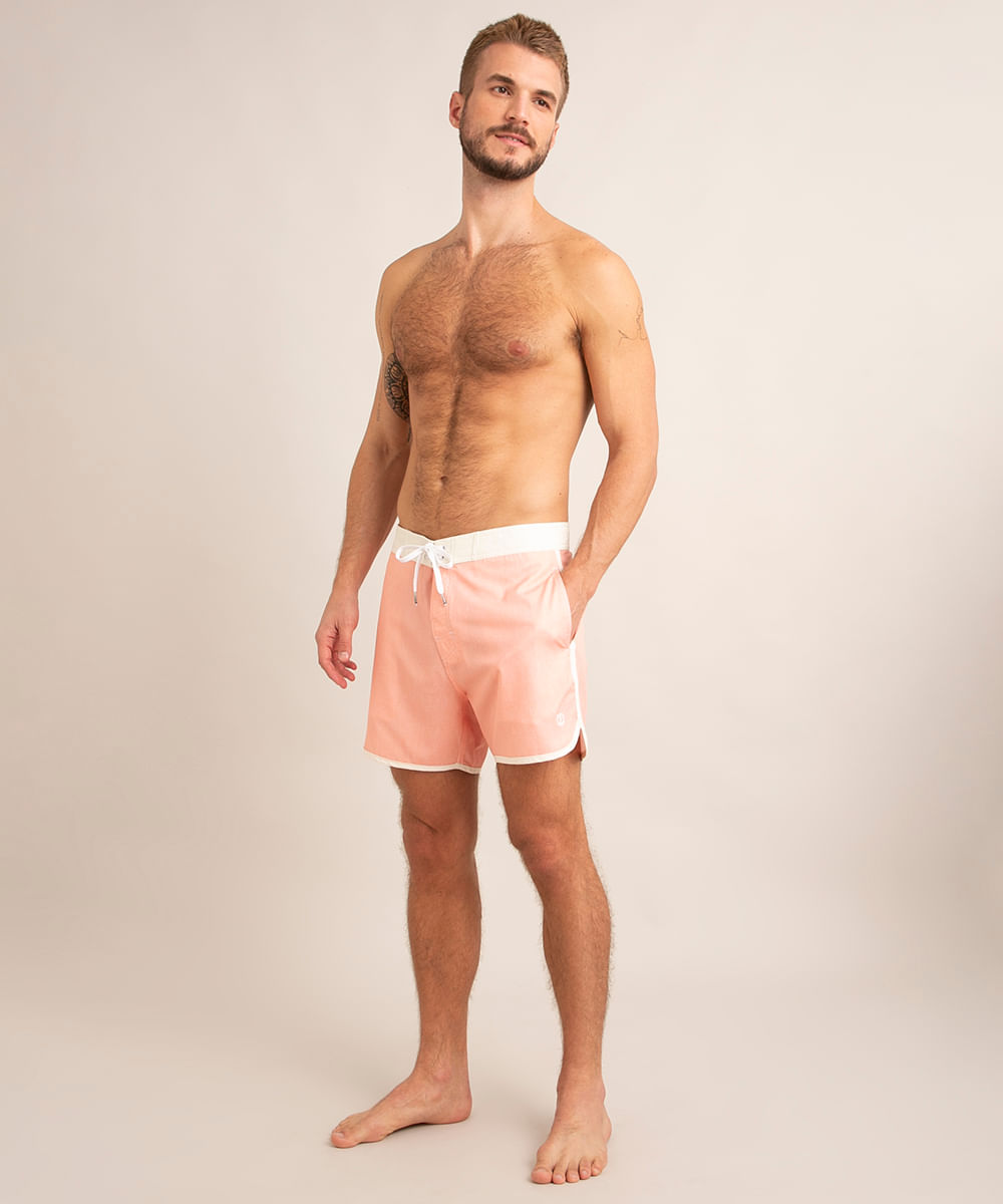 bermuda surf com cordão rosa