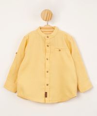 Camisa-Infantil-Texturizada-Manga-Longa-Gola-Padre-Amarela-9989801-Amarelo_1