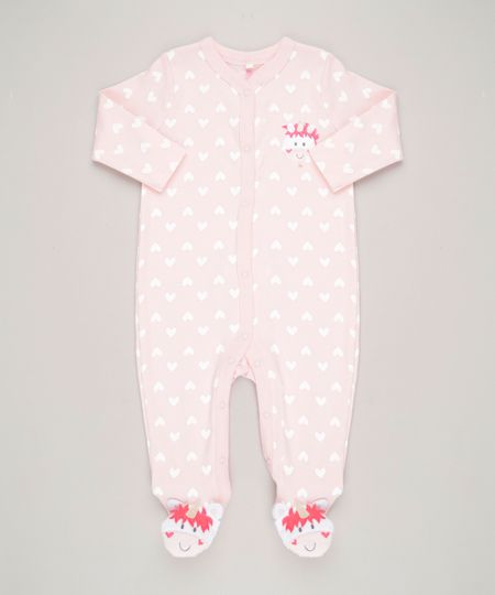 Macacao-Infantil-Unicornio-Estampado-de-Coracoes-Manga-Longa-em-Algodao---Sustentavel-Rosa-Claro-9109984-Rosa_Claro_1