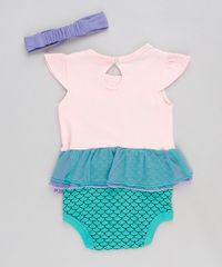 Body-Infantil-Pequena-Sereia-Ariel-Manga-Curta-com-Faixa-de-Cabelo-Rosa-Claro-9120549-Rosa_Claro_2