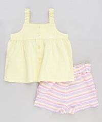Conjunto-Infantil-de-Regata-com-Linho-Amarela---Short-Listrado-Rosa-9174589-Rosa_2