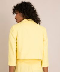 blazer-cropped-de-linho-manga-3-4-amarelo-1002983-Amarelo_2