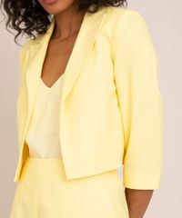 blazer-cropped-de-linho-manga-3-4-amarelo-1002983-Amarelo_4