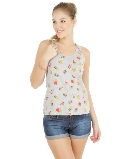 Regata-Estampada-de-Junk-Food-Cinza-Mescla-8094395-Cinza_Mescla_1