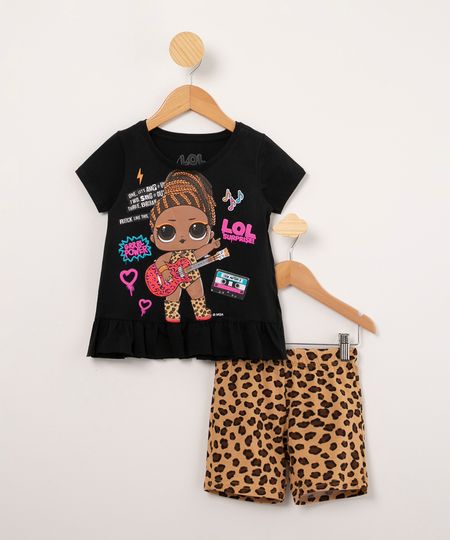 conjunto-infantil-de-blusa-lol-surprise---short-estampado-animal-print-preto-1009840-Preto_1
