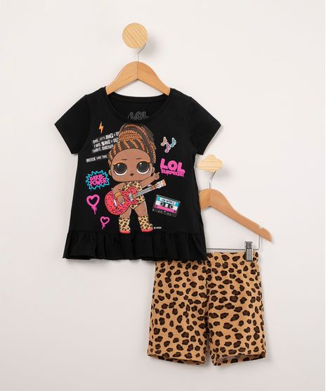 conjunto-infantil-de-blusa-lol-surprise---short-estampado-animal-print-preto-1009840-Preto_1