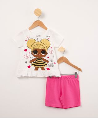 conjunto-infantil-de-blusa-lol-surprise---short--off-white-1009841-Off_White_1