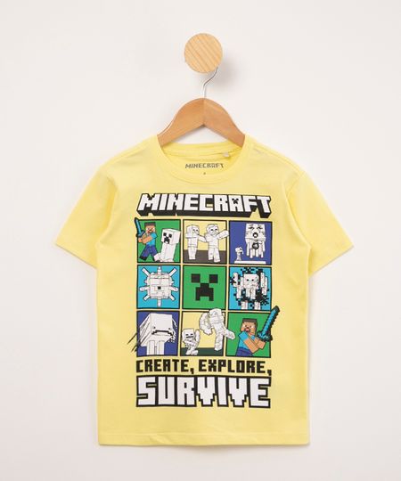 camiseta-infantil-de-algodao-minecraft-manga-curta-amarelo-claro-1010962-Amarelo_Claro_1 camiseta-infantil-de-algodao-minecraft-manga-curta-amarelo-claro-1010962-Amarelo_Claro_1
