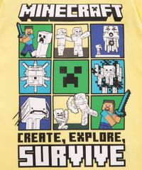 camiseta-infantil-de-algodao-minecraft-manga-curta-amarelo-claro-1010962-Amarelo_Claro_2