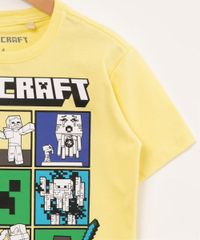 camiseta-infantil-de-algodao-minecraft-manga-curta-amarelo-claro-1010962-Amarelo_Claro_4