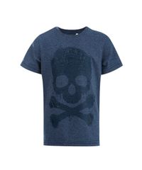 Camiseta-com-Estampa-de-Caveira-Menino-Azul-Escuro-8135126-Azul_Escuro_1