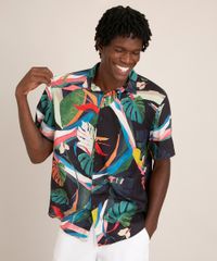 camisa-relaxed-de-viscose-estampada-folhagens-manga-curta-preta-1011684-Preto_1