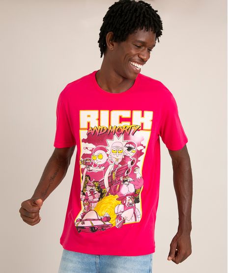 camiseta-de-algodao-rick-and-morty-manga-curta-gola-careca-pink-1013606-Pink_1