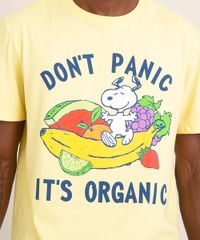 camiseta-de-algodao-snoopy--don-t-panic-it-s-organic--manga-curta-gola-careca-amarela-claro-1013605-Amarelo_Claro_2