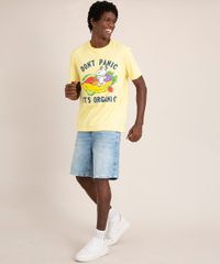 camiseta-de-algodao-snoopy--don-t-panic-it-s-organic--manga-curta-gola-careca-amarela-claro-1013605-Amarelo_Claro_3