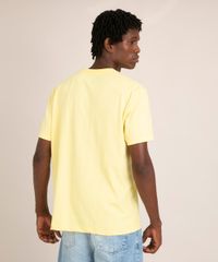 camiseta-de-algodao-snoopy--don-t-panic-it-s-organic--manga-curta-gola-careca-amarela-claro-1013605-Amarelo_Claro_4