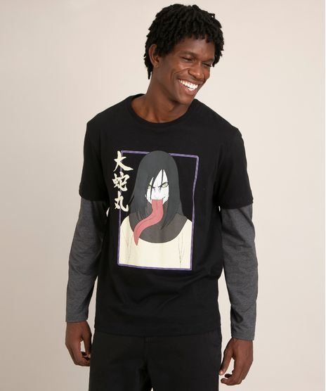 camiseta-de-algodao-orochimaru-naruto-manga-curta-gola-careca-preta-1014658-Preto_1