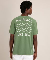 camiseta-de-algodao--no-place-like-sea--manga-curta-gola-careca-verde-militar-1017182-Verde_Militar_2