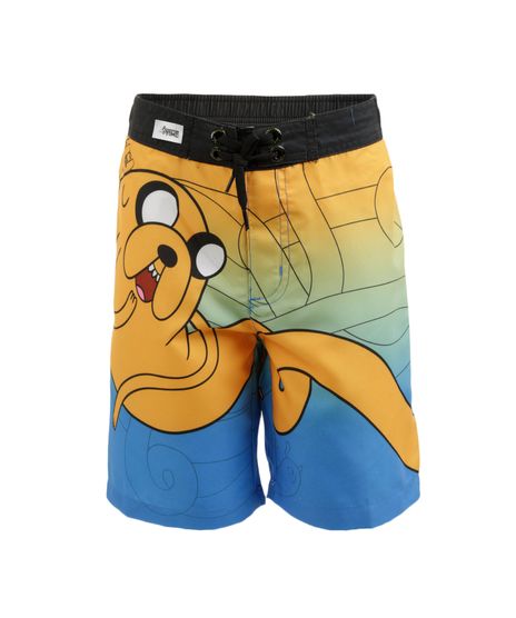 Bermuda-Estampada-Hora-de-Aventura-Menino-Amarela-7962572-Amarelo_1