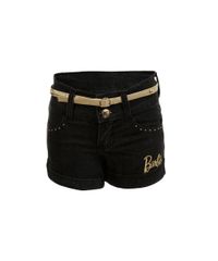 Short-Jeans-com-Cinto-Barbie-Menina-Preto-8132625-Preto_1