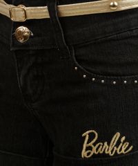 Short-Jeans-com-Cinto-Barbie-Menina-Preto-8132625-Preto_3