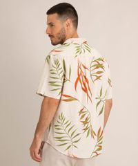 camisa-comfort-de-linho-estampada-folhagem-manga-curta-com-bolso-bege-1003791-Bege_2