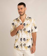 camisa-comfort-de-algodao-estampada-folhagem-manga-curta-amarela-1015017-Amarelo_1